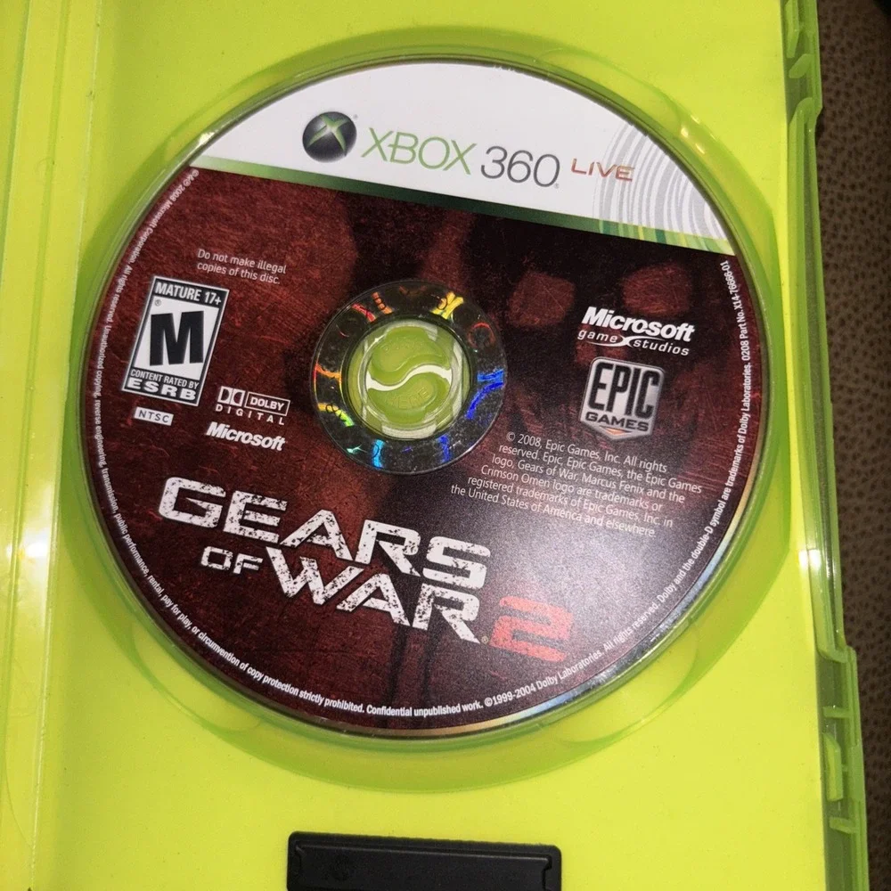 2008 GEARS OF WAR 2 Game of the Year Ed. Game & Manual, XBOX360 Live, Preowned